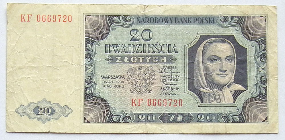 20 zł 1948 ser. KF