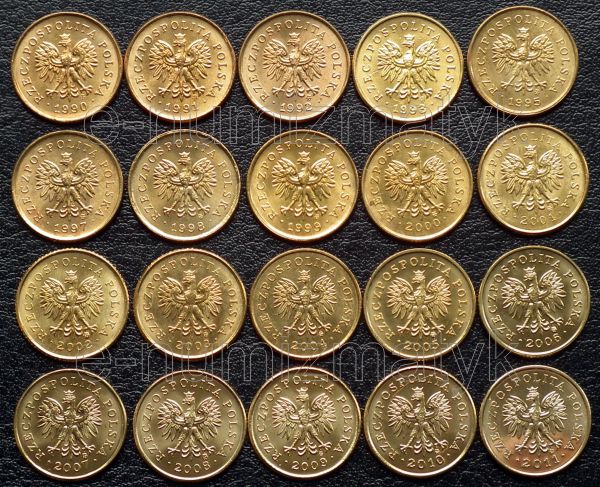komplet 26 x 1gr (1990-2015)