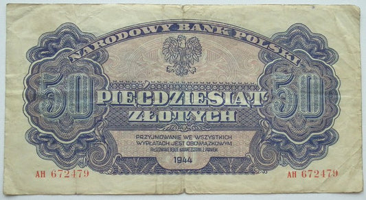 50 zł 1944 ser. AH