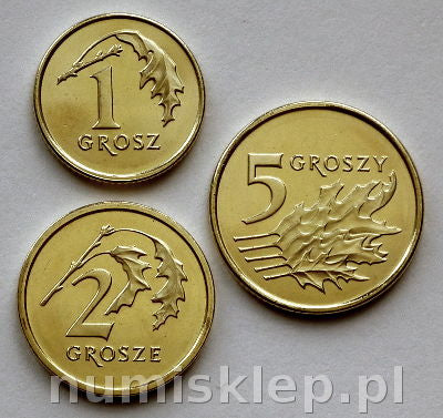 Zestaw 1, 2, 5 gr 2018 r